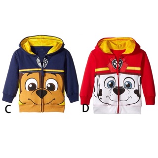 ใหม่มาถึง PAW PATROL เครื่องแต่งกาย Zip-up Hoodie coat Sweatshirt รูปตุ๊กตา plush เด็กของเล่นคริสต์มาสของขวัญตุ๊กตา 20Z