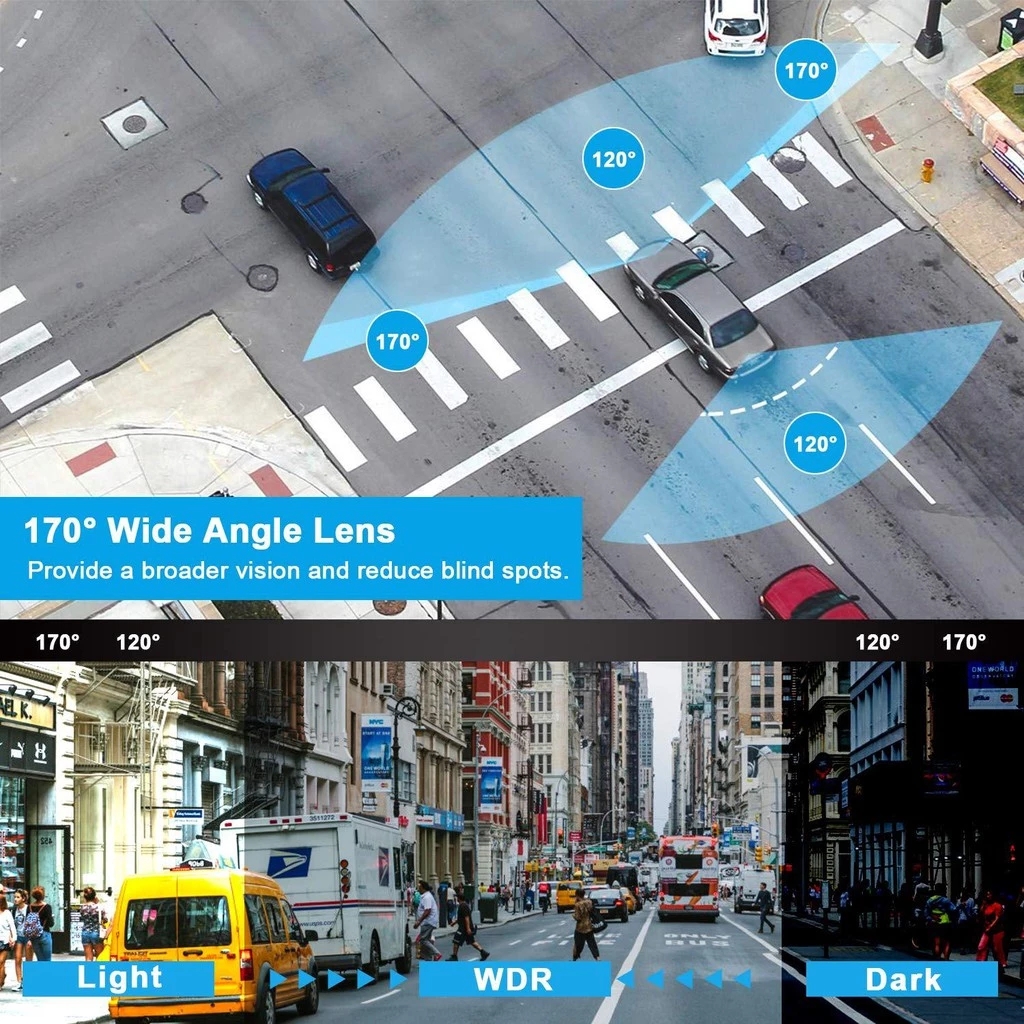 กล้องติดรถยนต์ รุ่น A10 (จอปกติไม่ใช่ระบบสัมผัส) ภาพชัด Full HD กล้องหน้า-หลัง WDR+HRD หน้าจอ4.0" Car Camera thumbnail 9