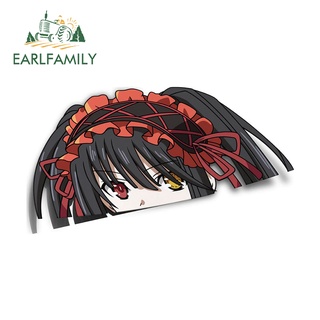 Earlfamily สติกเกอร์ Kurumi Peeker 13 ซม. x 7.1 ซม. กันน้ํา สําหรับติดตกแต่งกระจกรถยนต์ แล็ปท็อป หน้าต่างรถยนต์ รถจักรยานยนต์