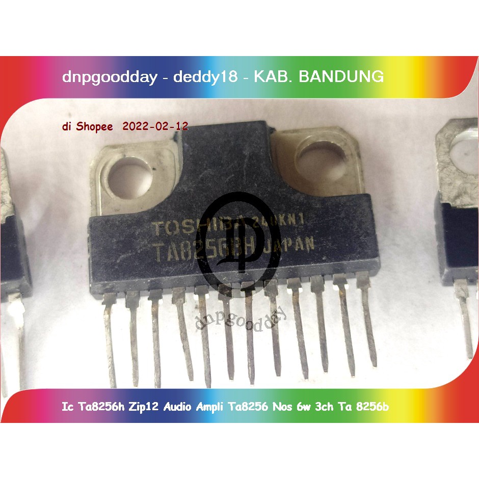 Ic Ta8256h Zip12 Audio Ampli Ta8256 Nos 6w 3ch Ta 8256b