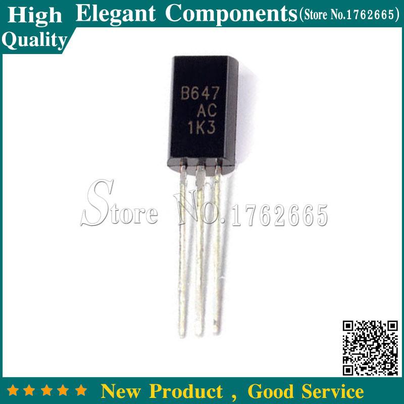 100PCS 1A 120V 2SB647 B647 TO92 TO-92 Triode Transistor