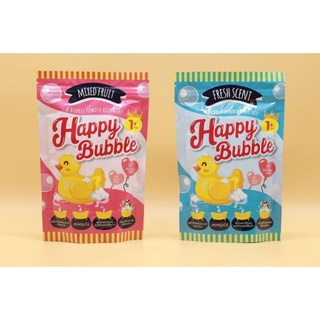 แพ็คเกจใหม่ ผงสบู่ทำฟองตีฟอง อาบน้ำสำหรับเด็ก HAPPY BUBBLE Jumbo Size 200 g