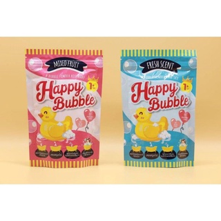 แพ็คเกจใหม่ ผงสบู่ทำฟองตีฟอง อาบน้ำสำหรับเด็ก HAPPY BUBBLE Jumbo Size 200 g