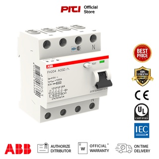 ABB กันดูด RCCB 4P FH204 AC-63/0.03 Residual Current Circuit Breaker