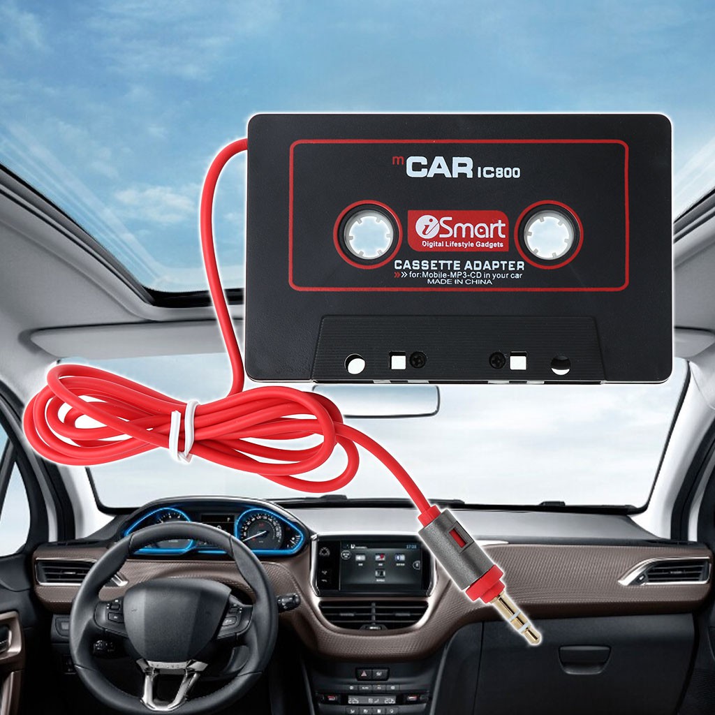 *❤❤3.5mm Car AUX Audio Tape Cassette Adapter Converter For Car CD Player MP3