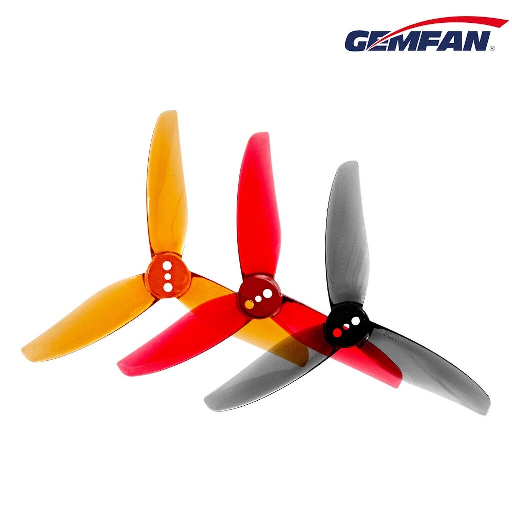 3-G1 Gemfan 4ใบ 3020-3 3Inch Ducted 3 Blade 1.5mm & 2MM Prop 3x2x3 ใบพัด fpv racing drone ใบจิ๋ว Tiny whoopโดรนซิ่ง RC