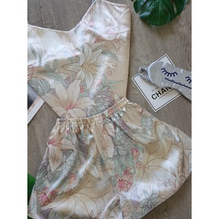 ชุดนอนสายเดี่ยว Jane sleepwear ลายดอกผ้านุ้ม