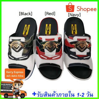 Walker M4912 รองเท้าวอคเกอร์ รุ่นM4912 กรม/สีดำ/แดง