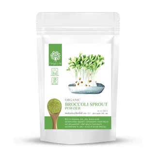ผงต้นอ่อนบร็อคโคลี่ เข้มข้นกว่าบร็อคโคลี่สด Organic Broccoli Sprout Powder - Feaga Life 200 กรัม