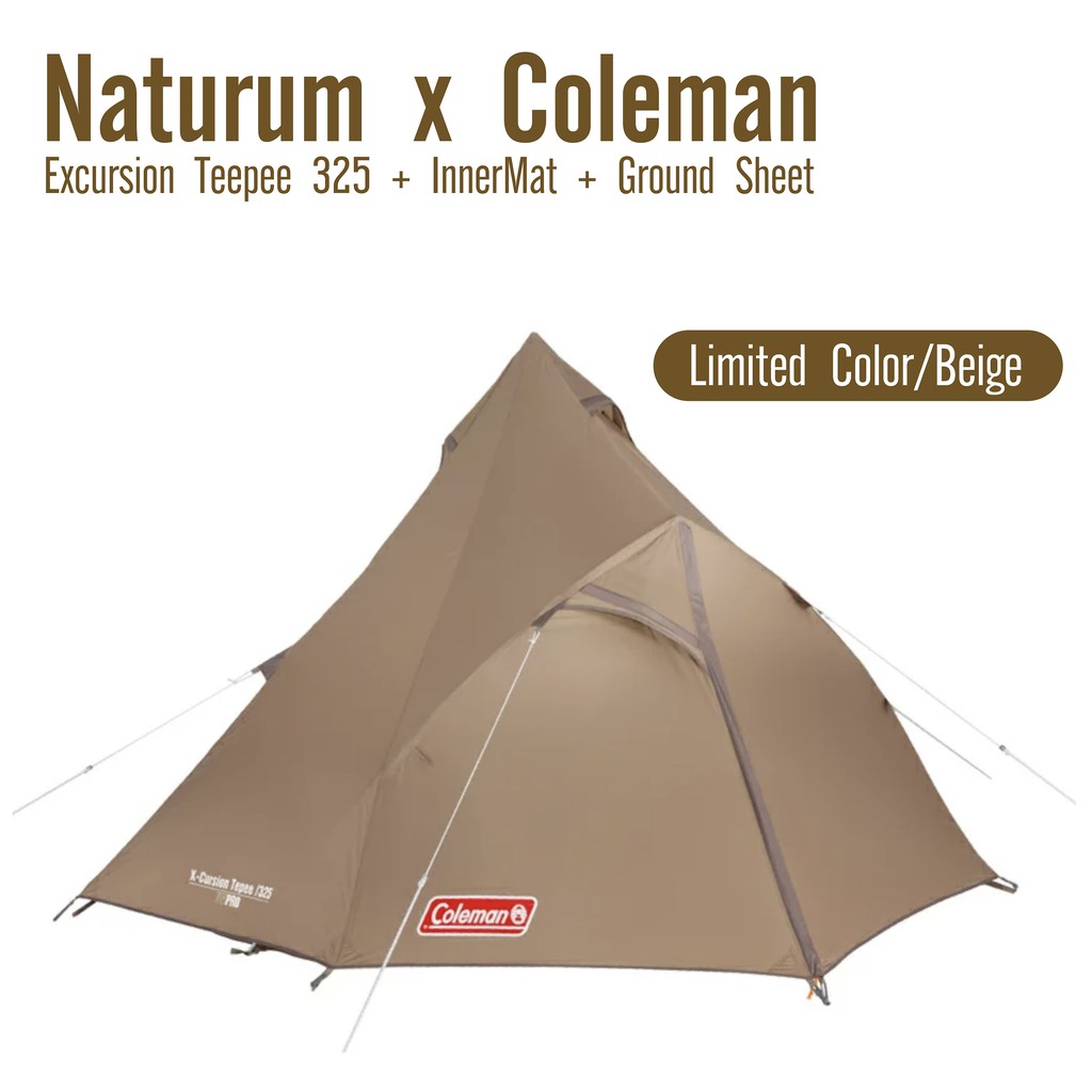 Coleman x-cursion teepee 325 Limited color + InnerMat+Ground Sheet