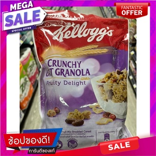 เคลล็อกส์ กราโนลา ฟรุต ดีไลท์ 380 กรัม kelloggs Crunchy Oat Granola Fruity Delight 380g. Kelloggs Crunchy Oat Granola