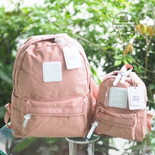 Cilocala backpack (outlet) สีส้มอ่อนพาสเทล