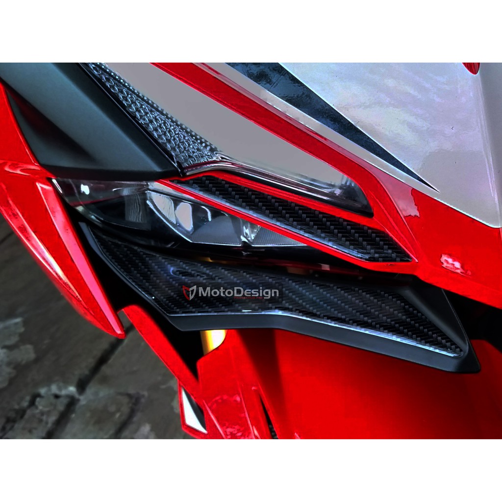 แผ่นกันรอยคาร์บอนนูน Winglet CBR250RR สติ๊กเกอร์