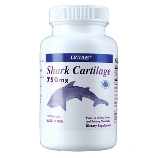 LYNAE Shark Cartilage 750 mg Vitamin USA ไลเน 100 แคปซูล x 1 ขวด