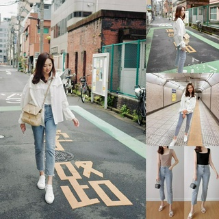 mari jeans เพียง 550.-  ยีนส์รุ่นใหม่ ทรงบอย ขากระบอก ใส่สบายมาก เนื้อผ้ายืดหยุ่นดี ฟอกสีสวย ราคาน่ารักน่าคบหา