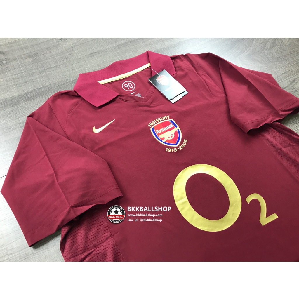 [Retro] - เสื้อฟุตบอล ย้อนยุค Arsenal Home อาร์เซน่อล เหย้า 2005/06 ยุคอำลาสนามไฮบิวรี่