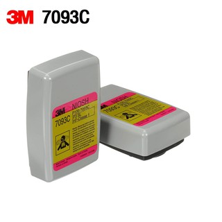 3M ตลับกรองแบบมีคาร์บอน รุ่น 7093C P100 ฝุ่น ละออง และฟูมโลหะ (แพ็ค 2 ชิ้น)