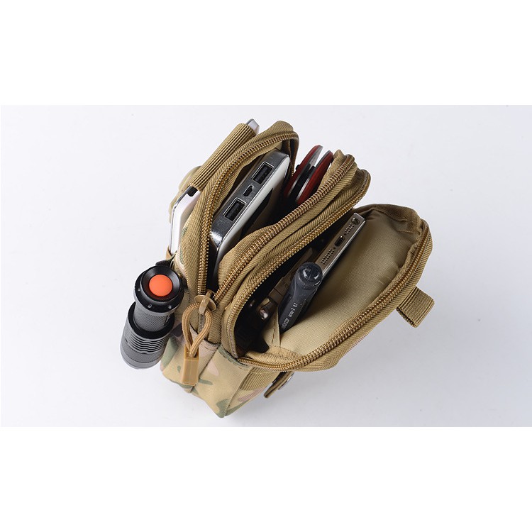 Molle กระเป๋าคาดเอว คาดเอว ใส่โทรศัพท์มือถือ สําหรับเดินป่า ตั้งแคมป์
