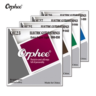 Orphee QE Series สายกีตาร์ไฟฟ้า ชุบนิกเกิล อุปกรณ์เสริม สําหรับกีตาร์ไฟฟ้า