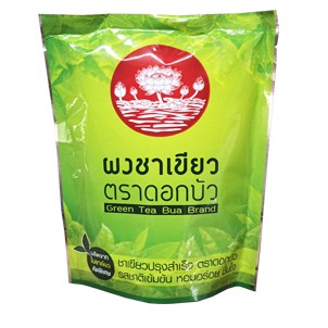 ผงชาเขียว ชาเขียว ตราดอกบัว(ไม่มีกลิ่นมะลิ)