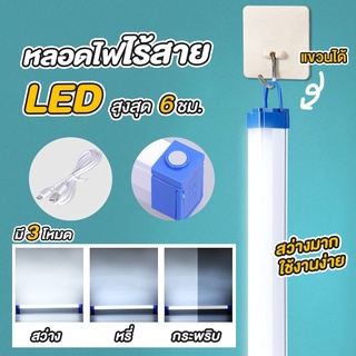 หลอดไฟ led ไร้สาย พกพา 3 โหมด ไฟฉุกเฉิน led การชาร์จด้วย USB หลอดไฟฉุกเฉิน หลอดไฟ หลอดไฟฉุกเฉิน