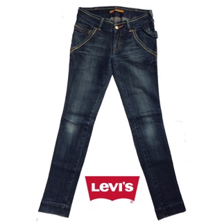 กางเกงยีนส์ลีวายส์Levis Lady ขาเดฟ เอว28-29"