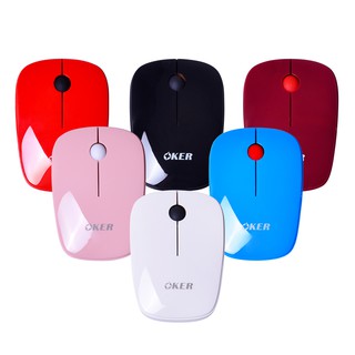 Oker เมาส์ไร้สายคละสี  FASHIONABLE AND PORTABLE WIRELESS MOUSE OKER I-228