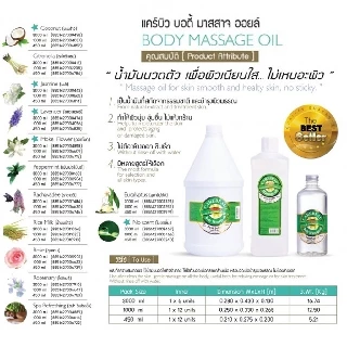 แคร์บิว น้ำมันนวดตัว นวดสปา สมุนไพร Carebeau Body Massage Oil 1000 ml.