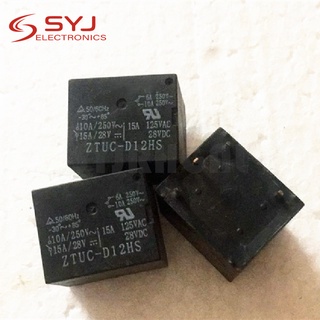 อุปกรณ์รีเลย์ Ztuc-D12Hs 12V 22F 5 10A250Vac 15A125V 1 ชิ้น/ล็อต