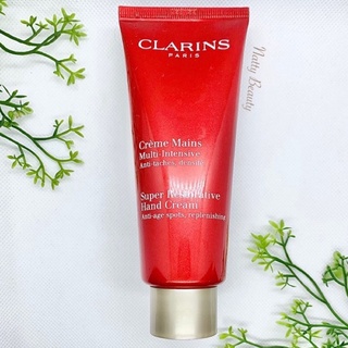 🔥แท้💯%🔥ฉลากไทย 100ml.ผลิต5/65 ครีมทามือ Clarins super restorative hand cream / clarins super restorative hand