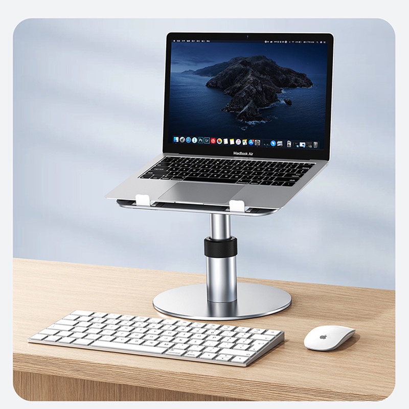 Aluminum Alloy Lifting Laptop Stand Adjustable 360Degree Rotating