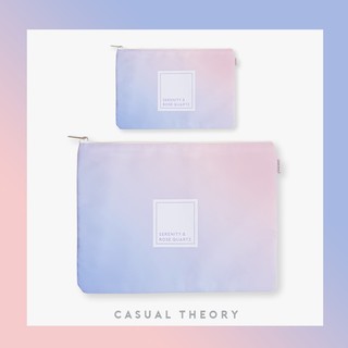 Promotion! Set 1  : Serenity &amp; Rose Quartz ( Mini Pouch + Holder Case )