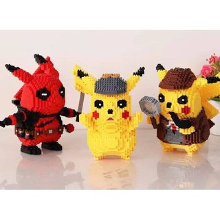 เลโก้ นาโน โมเดล nanoblock Pokemon Pikachu ปิกาจู Deadpool เดดพูล Micro Brick