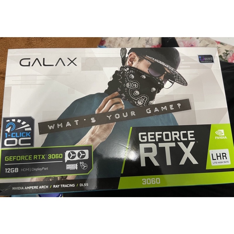 (การ์ดจอมือสอง) GALAX GeForce RTX 3060 (1-Click OC) 12GB GDDR6 LHR
