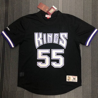 ใหม่ เสื้อกีฬาบาสเก็ตบอล แขนสั้น ลาย NBA Jersey Sacramento Kings Williams พลัสไซซ์ คุณภาพสูง สีดํา สไตล์คลาสสิก