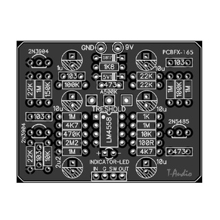 แป้นเหยียบเอฟเฟคกีตาร์ PCBFX-165 MXR PCB 1590B DIY