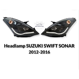 ไฟหน้า suzuki swift 2012 2013 2014 2015 2016 ไฟหน้าแต่ง โปรเจคเตอร์ ซูซูกิ สวิฟ headlamp suxuki swift sonar