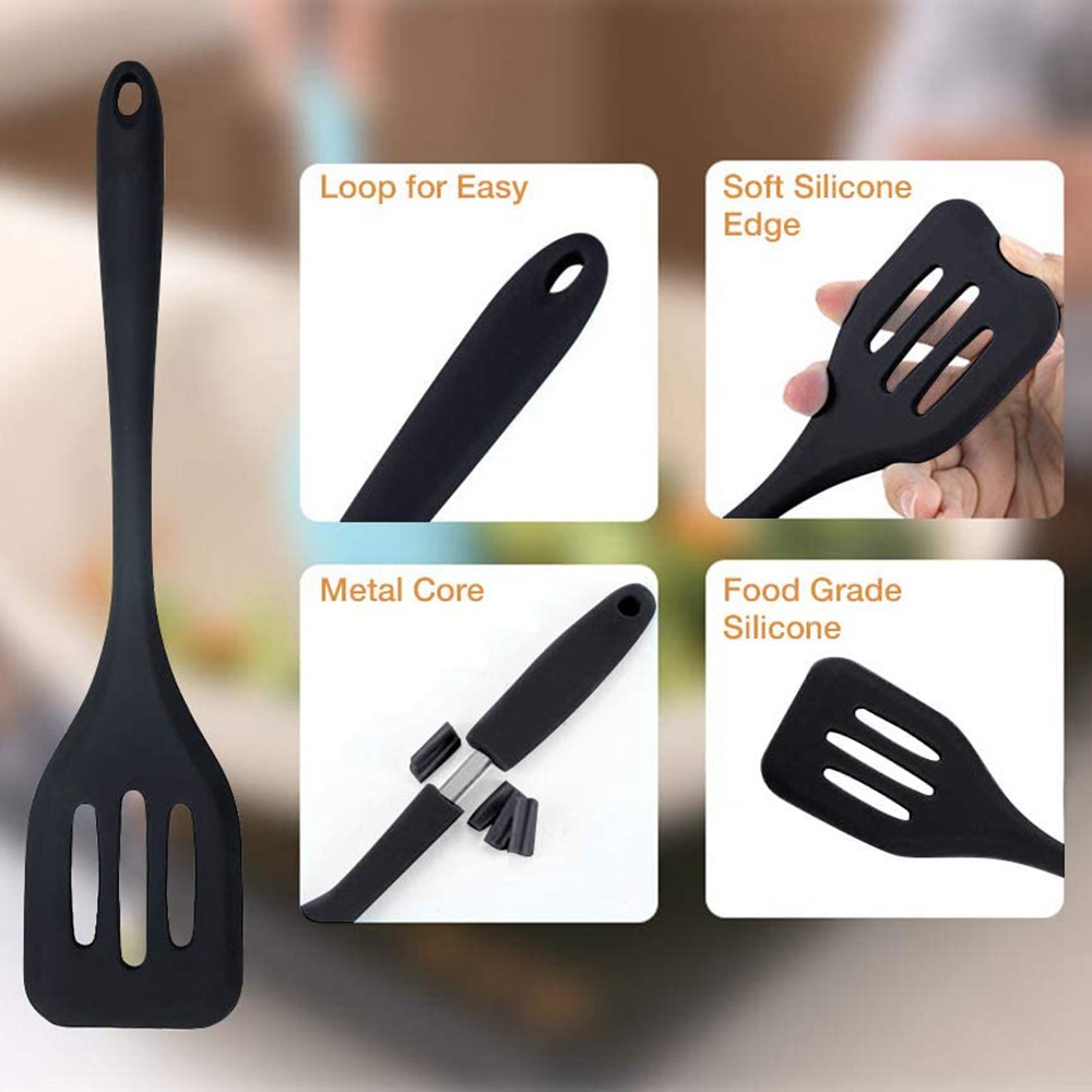 ตะหลิวซิลิโคนทนความร้อนสําหรับทําอาหาร - รูปที่ 5