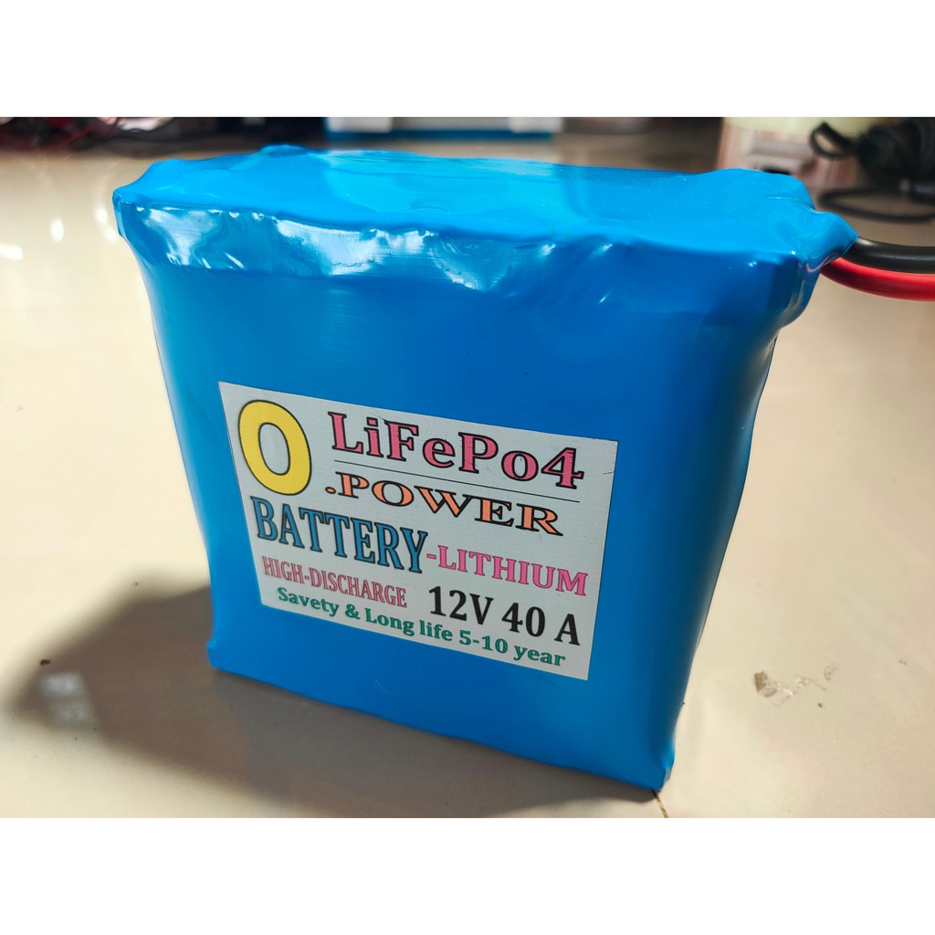 แบตเตอรี่ 12V 40แอมป์ ลิเธียมฟอสเฟต Lithium battery (LiFePO4)