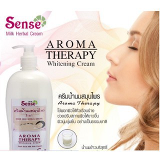 เซนต์ ครีมน้ำนมสมุนไพร Sense Milk Herbal Cream ขนาด 500 มล.