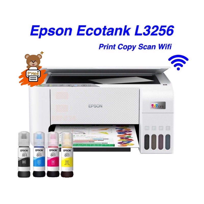 Epson L3256 EcoTank Print Copy Scan Wi-Fi ปริ้นกับ มือถือ IPad IPhone ได้
