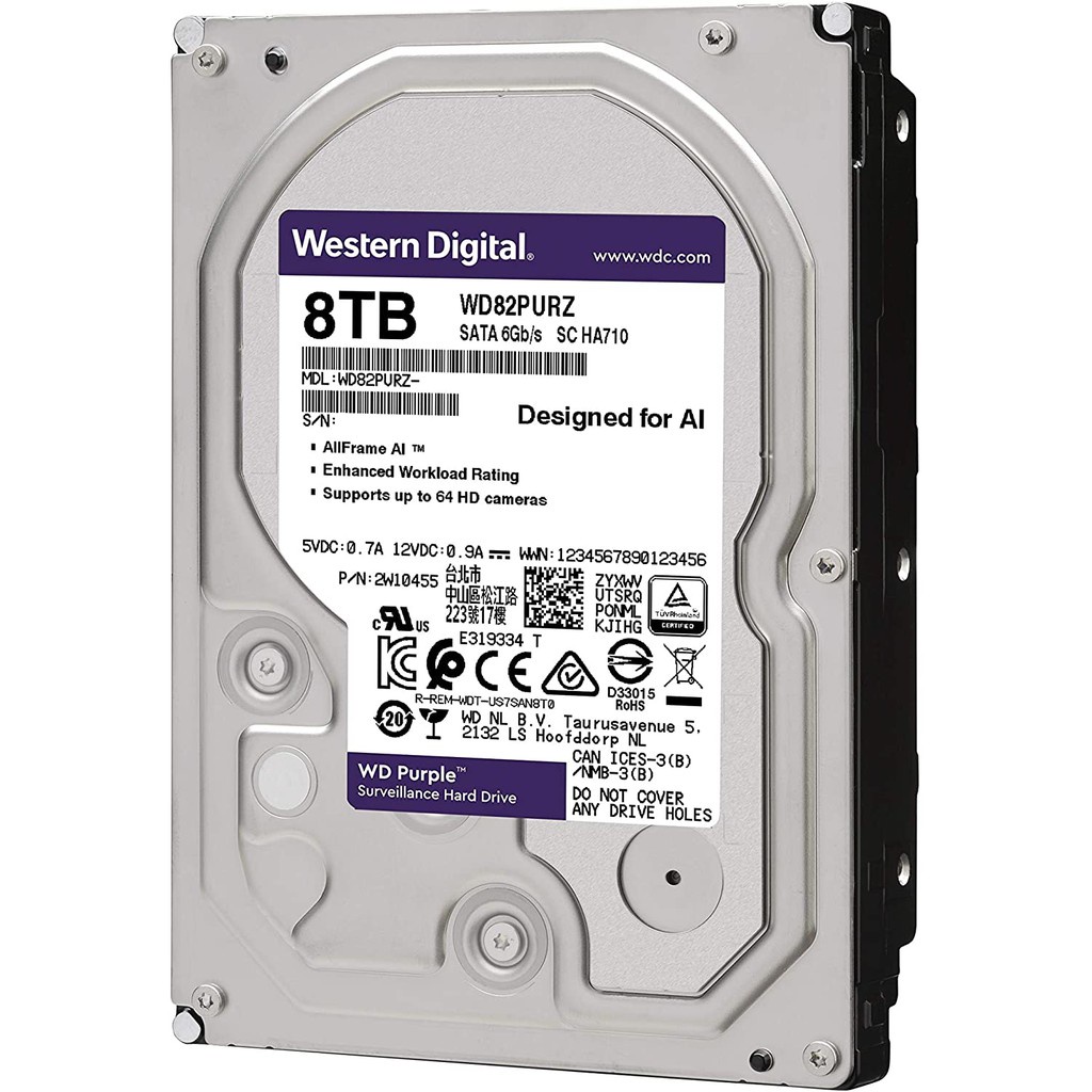 完璧 WD84PURZ 3.5インチ内蔵HDD 8TB 5640rpm WD Purpleシリーズ 国内正規代理店品 megjc.gov.jm