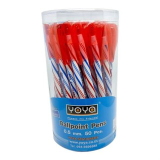 YOYA ปากกาลูกลื่น 2สี โยย่า (50 ด้าม)