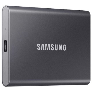 Samsung SSD T7 Portable 500GB (Gray) ฮาร์ดดิสก์ เอสเอสดีพกพา (MU-PC500T/WW)