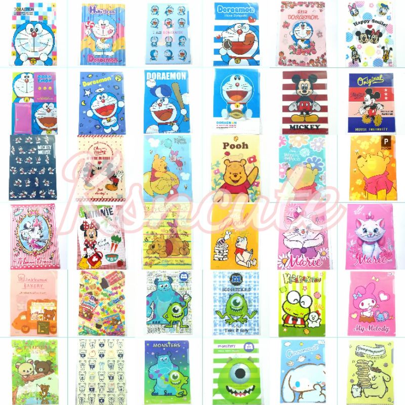 แฟ้มสอด 1ช่อง A4 ลายการ์ตูน Sanrio Disney Doraemon Ben10 Monsters เจ้าหญิง แฟ้มลิขสิทธิ์ แฟ้มเอกสาร