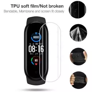 HD Hydrogel ฟิล์มป้องกันหน้าจอสําหรับ For Xiaomi Mi Band 10 9 8 7 6 5 4 3 คลุมทั้งหมดป้องกันฟิล์มสําหรับ for Xiaomi Smart Band 9 Pro / 8 Pro / 7 Pro