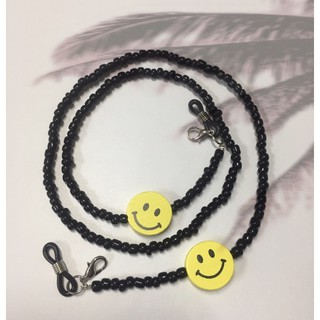 พร้อมส่ง สายคล้องแมส คล้องแว่น รูปยิ้ม สมาย smiley มีเก็บเงินปลายทาง