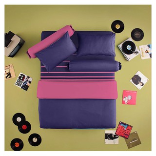 Bedding set BEDSET Q6 LOTUS LY 05 18 PINK,PURPLE Bedding Bedroom bedding ชุดเครื่องนอน ชุดผ้าปูที่นอน 5 ฟุต 6 ชิ้น LOTUS