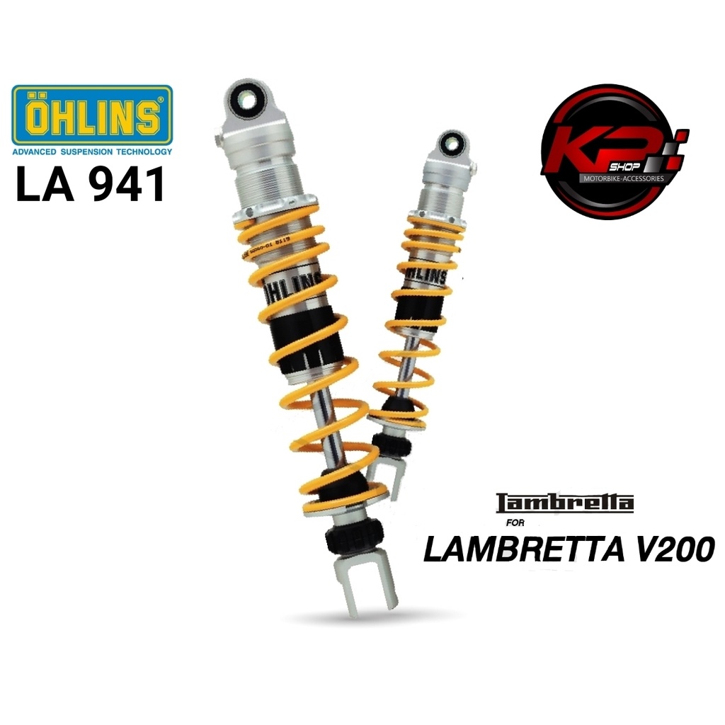 โช๊คหลัง OHLINS LA 941 FOR LAMBRETTA V200  (OHLINS รับประกัน 2 ปี)