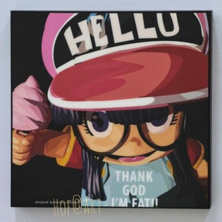 อาราเล่ Arale การ์ตูน cartoon รูปภาพ​ติด​ผนัง​ pop art กรอบรูป แต่งบ้าน ของขวัญ